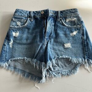 Mavi all blue jean shorts size 25